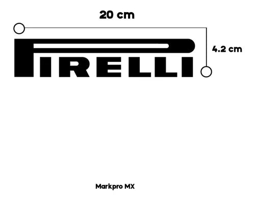 Stickers Vinil P/auto PIRELLI - Tuning Deportivo (1 Pza)