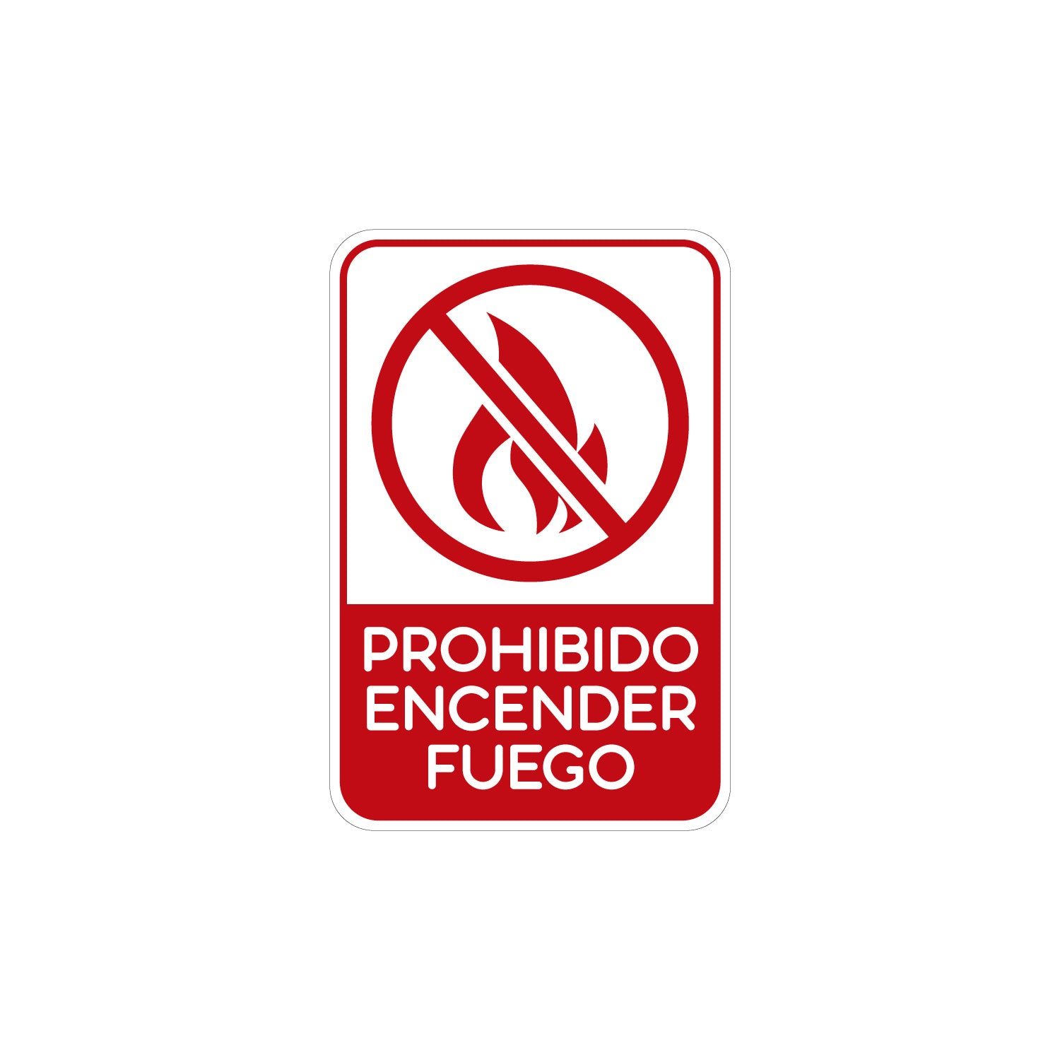 Señalamientos Seguridad Protección Civil Tipo: PROHIBICIÓN Medidas 20x30cm