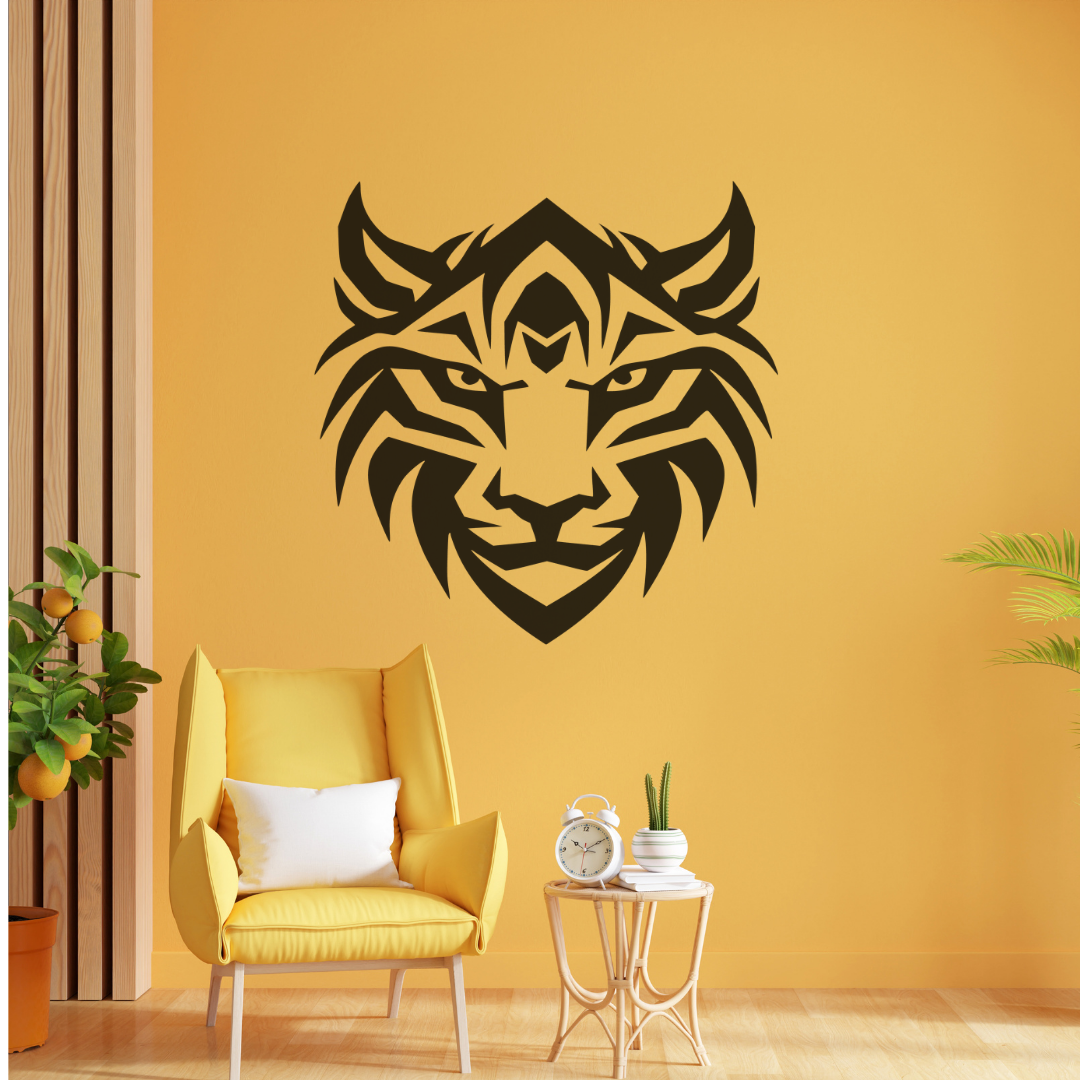 Vinil Decorativo P/pared Tendencia Cabeza de Lince 60 x 60 cm