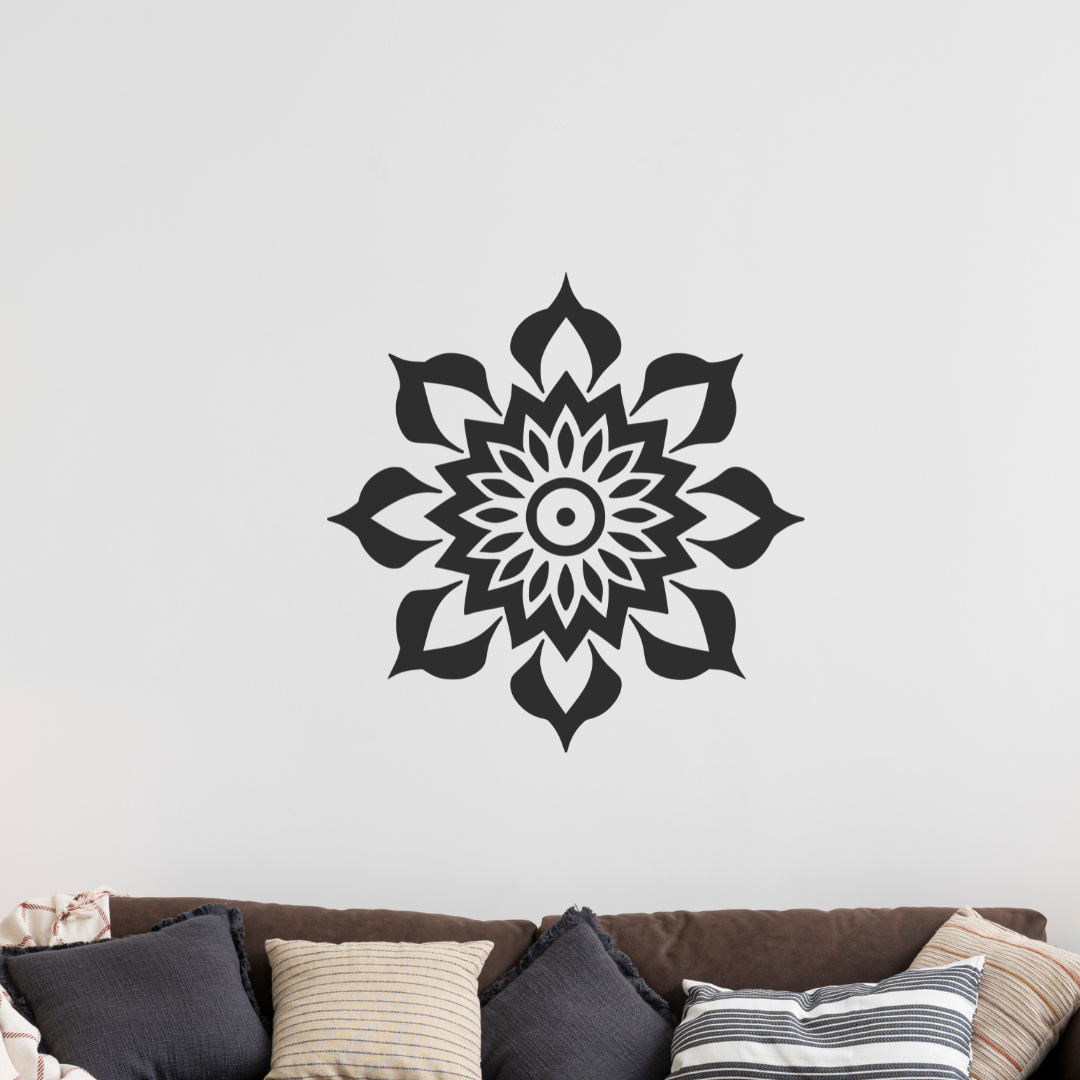 Vinil Decorativo P/pared Tendencia Mandala Mod 2 - 60 x 60 cm