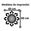 Vinil Decorativo P/pared Tendencia Mandala Mod 2 - 60 x 60 cm