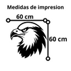 Vinil Decorativo P/pared Tendencia Águila Americana  - 60 x 60 cm
