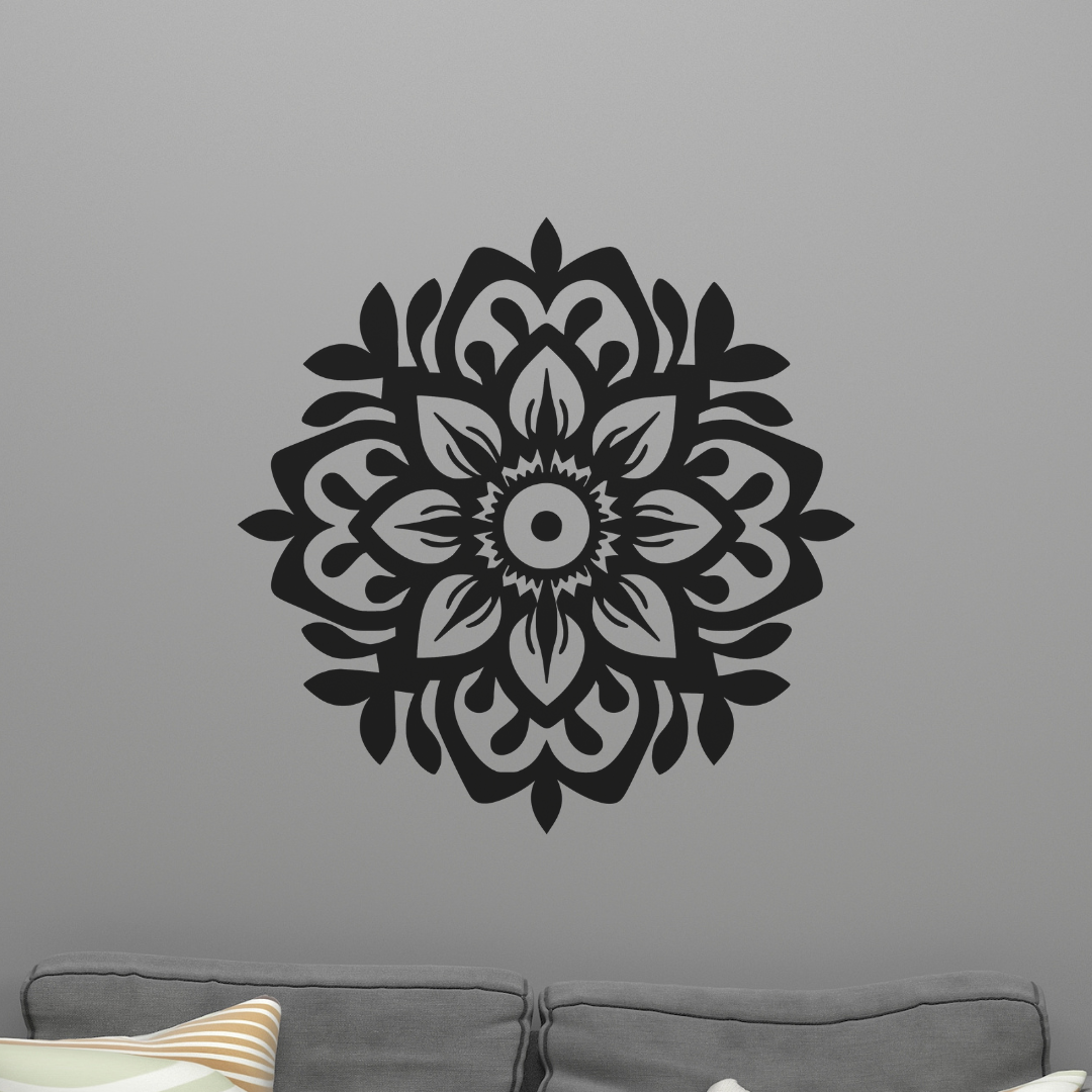 Vinil Decorativo P/pared Tendencia Mandala Mod 5 - 60 x 60 cm